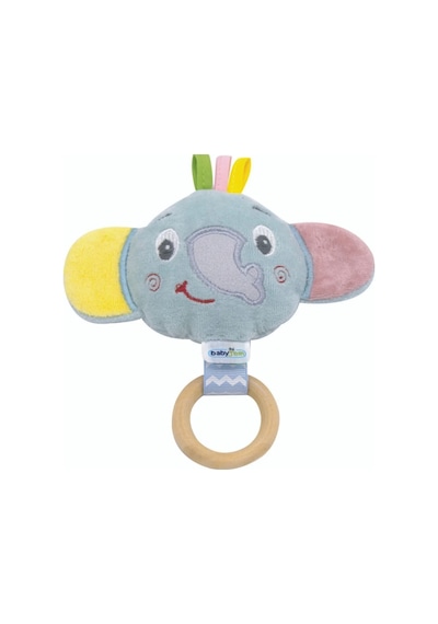 Babyjem Ahşap Halkalı Sevimli Fil Dişlik Yeşil