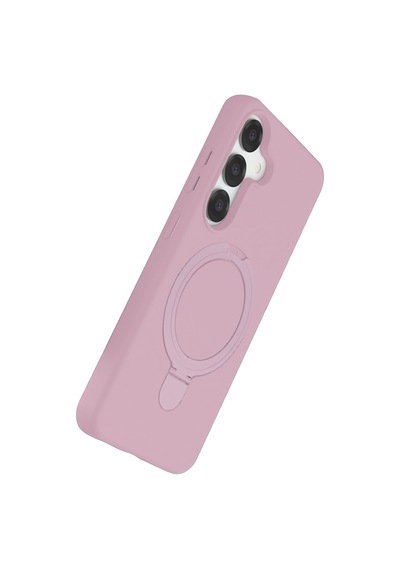 Samsung Galaxy  Uyumlu,  S25 Regal Magsafe Standlı Kapak - Açık Pembe