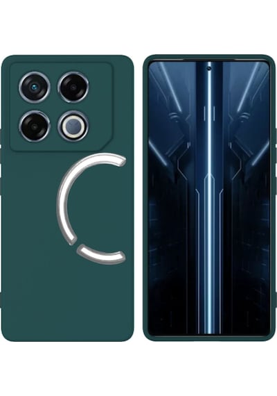 Infinix Gt 20 Pro Uyumlu Silikon Kılıf - Kamera Korumalı Esnek Pastel Renk Kapak - Yeşil Yeşil