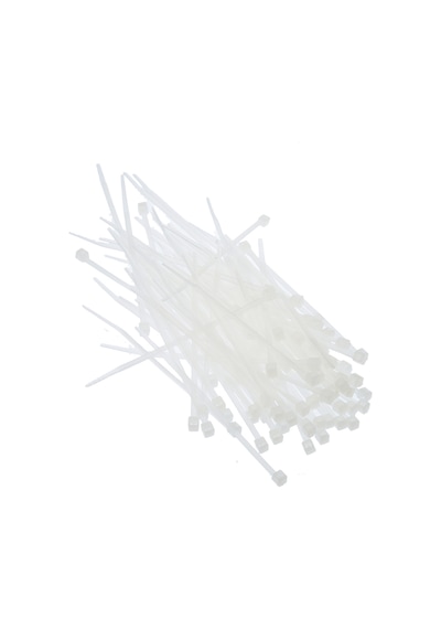 Tek-iş Plastik Kablo Bağı Cırt Kelepçe 100 Mm X 2.5 Mm Beyaz 100 Adet
