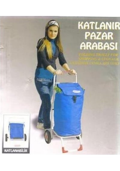 Öztaç Katlanır Pazar Arabası Lüxs Paslanmaz Pz01 (483222773)