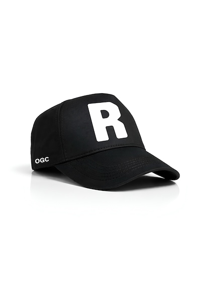 Ogc R Harfi Unisex Şapka Siyah