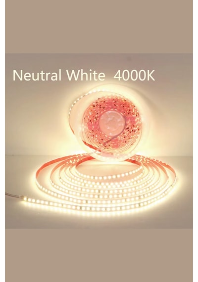 220 Volt Şerit Led Dim Edilebilir 10 Cm De Bir Kesilebilir Natural Beyaz Ip20 Şerit Led 10 Metre