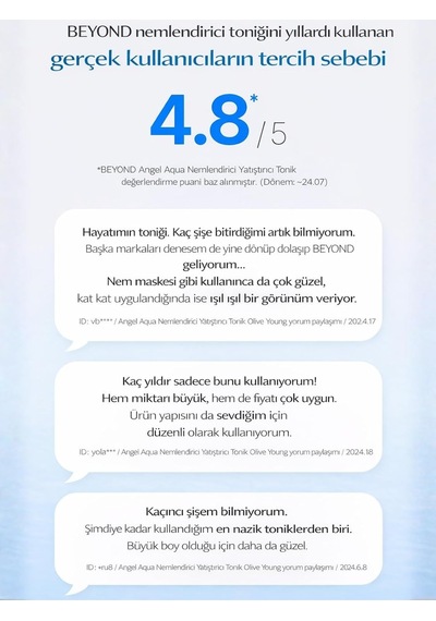 Lexroo Passıon & Beyond Angel Aqua Moisture Toner Nemlendirici Yatıştırıcı Tonik Hyaluronik Asit