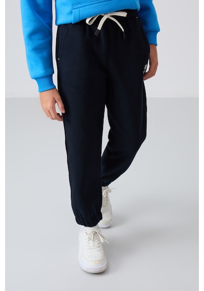 Tommylife Tommy Life Lacivert Pamuklu Kalın İçi Tüylü Yumuşak Dokulu Standart Fit Baskılı Erkek Çocuk Eşofman Alt - 1122 Lacivert