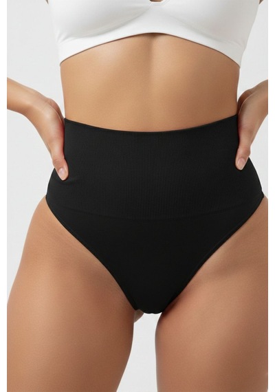 Fit Women String Korse Göbek Ve Bel Seamless String Korse 1011 Siyah