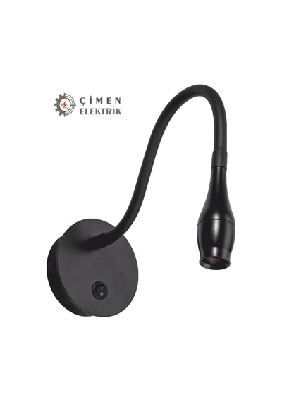 Eco Lounge Cata Ct 5232 Siyah Kasa Led Aplik 3w 3200k Gün Işığı