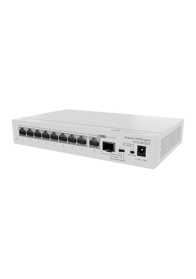 Ekitengine S110-8p2st 8ge Poe Port 124w , 1ge Uplink, 1xsfp Switch-132013