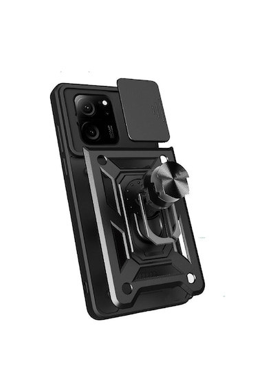 Xiaomi Mi 13t Pro İle Uyumlu Kılıf Magnetik Standlı Kamera Korumalı Sürgülü Kapak