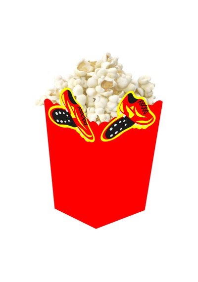 3d Sarı Kırmızı Taraftar Temalı Popcorn Mısır Kutusu 8 Li Paket