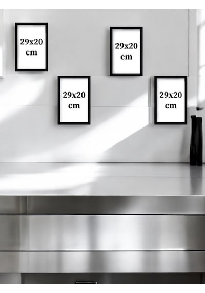 4 Parça Dekoratif A4 Mdf Tablo, Cafe Tabloları , Kahve Köşesi Tabloları , Duvar Tabloları , Çerçeve Görünümlü Dekoratif Hediyelik