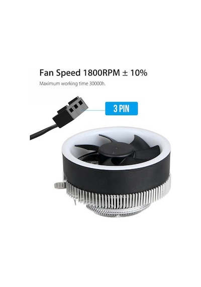 Coolmoon Rgb İşlemci Fanı Amd/Intel Uyumlu Işıklı Cpu Fanı Coolmoon Rgb İşlemci Fanı Amd/Intel Uyumlu Işıklı Cpu Fanı