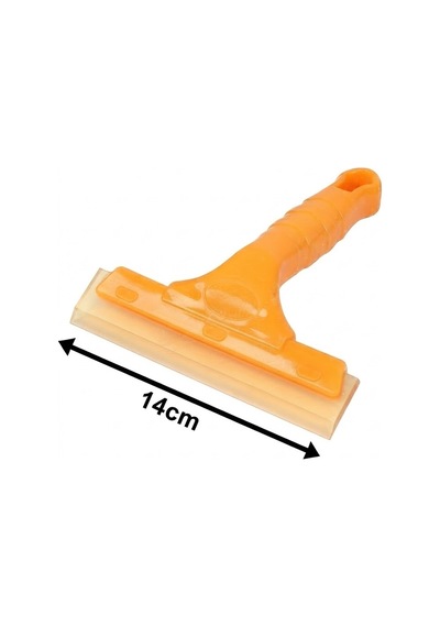 Oto Cam Temizleme Kurulama Çekçek Cam Sil Pratik Su Çekme Aparatı Turuncu 14cm Oto Aksesuarcım