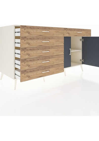 Kronos Konsol Tek Raflı 6 Çekmeceli 2 Kapaklı 176x59x99 Aytaşı-an Aytaşı-antrasit/çam Kronos Konsol Tek Raflı 6 Çekmeceli 2 Kapaklı 176x59x99 Aytaşı-an Aytaşı-antrasit/çam