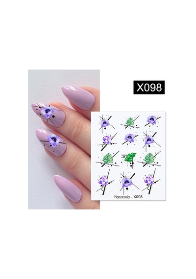 Su Transferli Nail Art Sticker X098 52340-18