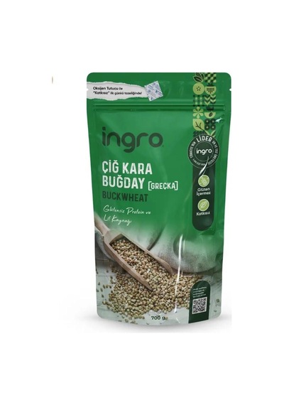 İngro Glutensiz Çiğ Kara Buğday Greçka 700 Gr