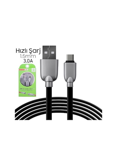 Ally Usb Type-C Zinc Alloy Dayanıklı 3.0A 1.5Mm Usb Kablo (213768116)