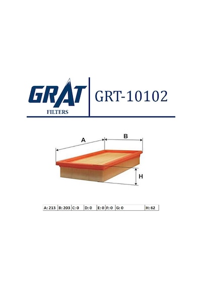 Grt-10102 Hava Filtresi Doblo Punto Combo