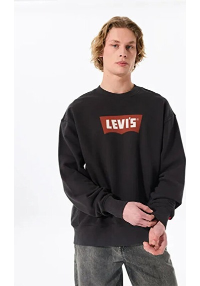 Levi's Erkek Bisiklet Yaka Premium Graphic Baskılı Siyah Sweatshirt - 003vk-0000 Siyah