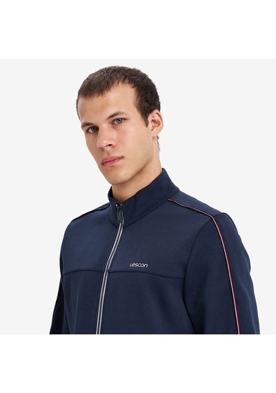 Lescon Lacivert Erkek Fermuarlı Sweatshirt 26n-1124