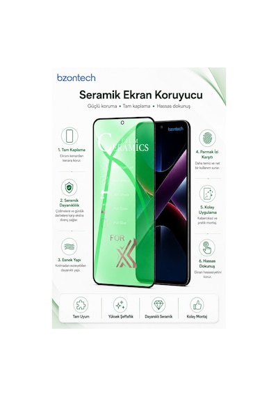 Poco X7 Pro  Ekran Koruyucu 9d Seramik Nano Tam Kaplayan Kavisli
