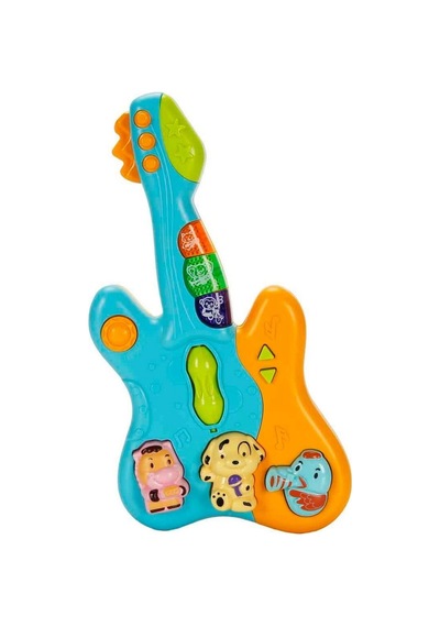 Minibo Sesli ve Işıklı Hayvan Figürlü Gitar