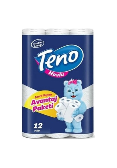 Havlu Avantaj Paketi - 12 Adet, Ekonomik Ve Pratik Açık Gri