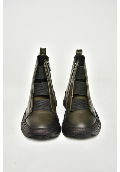 Fox Shoes T555130103 Haki Hakiki Deri Comfort Ortopedik Taban Kadın Bot Haki-hakiki Deri Haki Fox Shoes T555130103 Haki Hakiki Deri Comfort Ortopedik Taban Kadın Bot Haki-hakiki Deri Haki