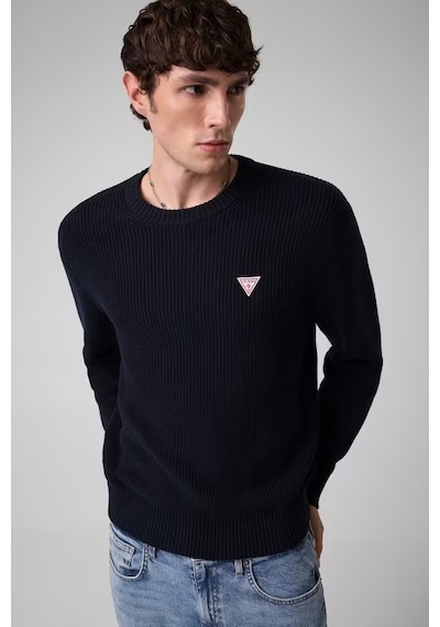 Guess Mini Üçgen Logolu Erkek Kazak M4br30z3hm1 Lacivert
