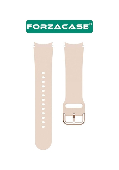 Forzacase Samsung Galaxy Watch7 44mm İle Uyumlu Silikon Kordon Kayış - Fc163 Lila