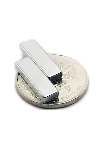 5 Adet - Köşeli Neodyum Mıknatıs, 20x6x3 Mm, Süper Güçlü Magnet, N35 Kalite