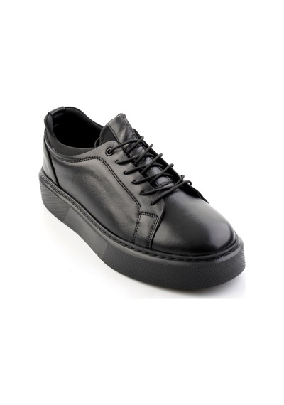Bambi Siyah Napa Hakiki Deri Erkek Sneaker E01803410843