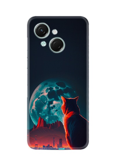 Tecno Spark Go 1 2025 Kılıf Boutique Baskılı Resimli Dalgın Kedi Pcode -074