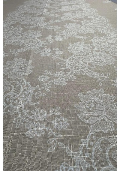 Zaraf Dertsiz Masa Örtüsü 150x150 Cm Kahve