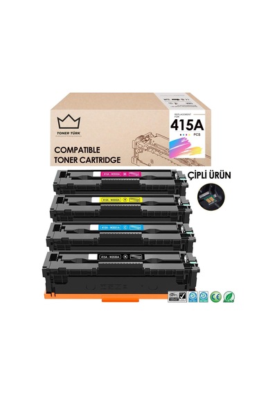 Hp 415a Uyumlu Toner Set - Çipli / W2030a / W2031a / W2032a / W2033a/ M455 / M480 / M454 / M478 / M479