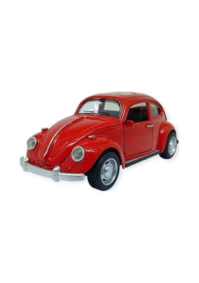 Sesli Işıklı Vosvos Araba 15 Cm - 32111d - Kırmızı Lisinya Çok Renkli