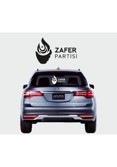 Zafer Partisi Oto Özel Yeni Sticker 33 20 Cm
