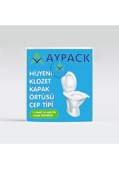 Aypack Hijyenik Taşınabilir Klozet Kapak Örtüsü Cep Tipi 10'lu
