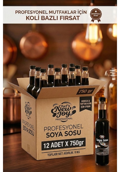 Soya Sosu 750 Ml X 12 Adet - 1 Koli Koli Bazlı Avantaj Paketi
