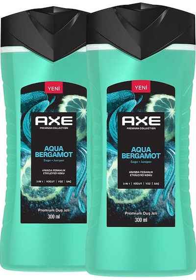Axe Premium Collection Aqua Bergamot Duş Jeli 2 x 300 ML