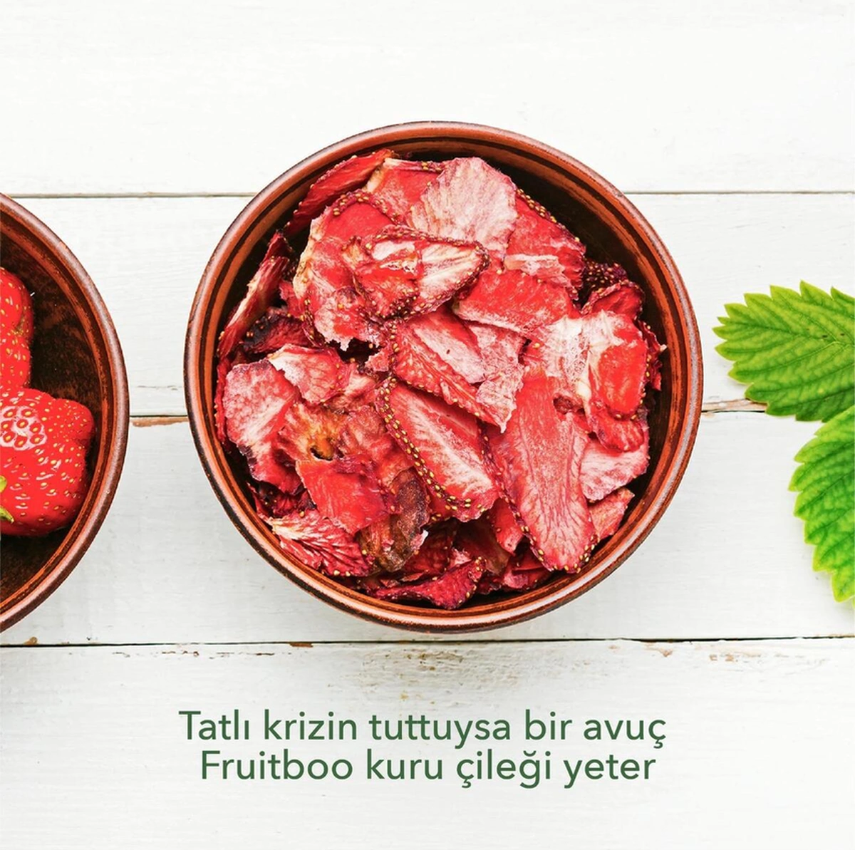 Çilek Kurusu- %100 Doğal Yollarla Kurutulmuş Çıtır Meyve -kurutulmuş Çilek-kuru Meyve 75 Gram 75 G