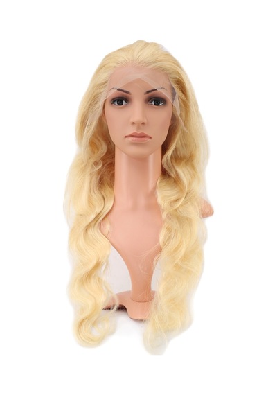 Gerçek Front Lace Dalgalı Platin Tül Peruk - 75-80cm