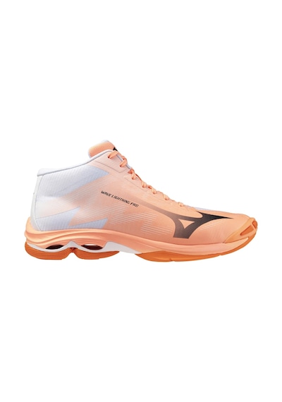 Mizuno Wave Lightning Pro Mıd Erkek Voleybol Ayakkabısı Beyaz / Turuncu Çok Renkli