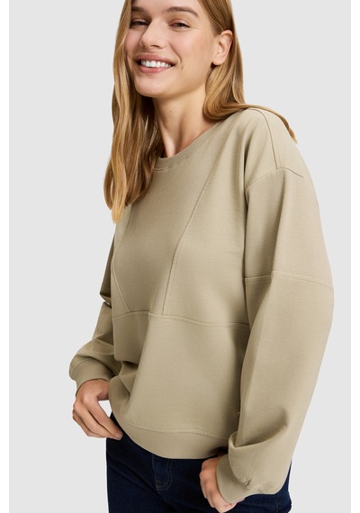 U.S. Polo Assn. Kadın Açık Haki Bisiklet Yaka Sweatshirt 50329004-vr183 Acık Hakı