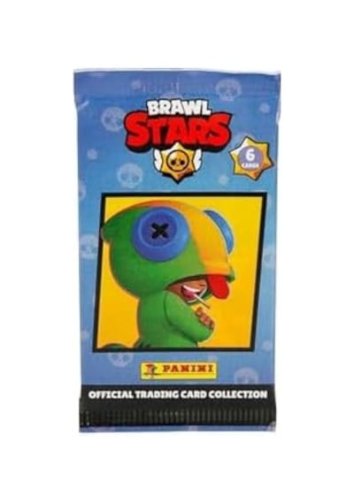 Panini Brawl Stars Trading Card, 6 Kart, Resmi Koleksiyon Paketi 50 x 22
