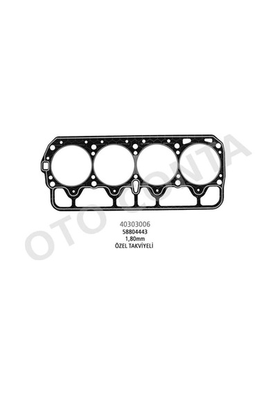 OTO CONTA 40303006 Silindir Kapak Contası Murat 131 1.6 Lpg Çelık Beyaz