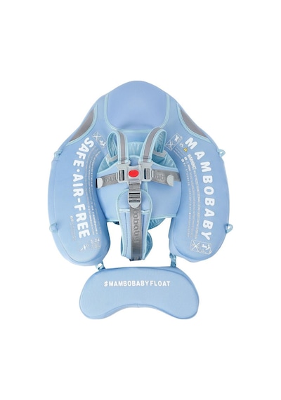 Mambobaby Yüzme Simidi - Blue Shark, Emniyetli, Gölgelikli Ve Ayak Destekli