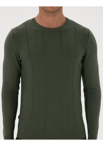 Pierre Cardin Erkek Koyu Haki Kazak /triko 50315584-vr111 Koyu Haki