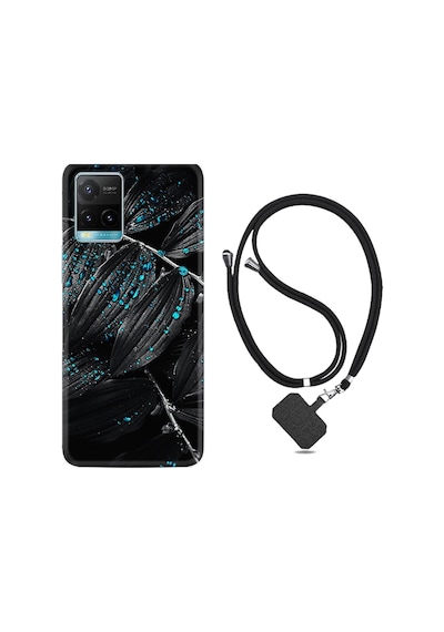 Vivo Y33S Kılıf Boyun Askılı Foid Green 1643
