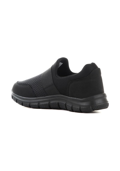 Fort 2023 Anatomik Rahat Esnek Bağcıksız Erkek Sneaker Ayakkabı Siyah